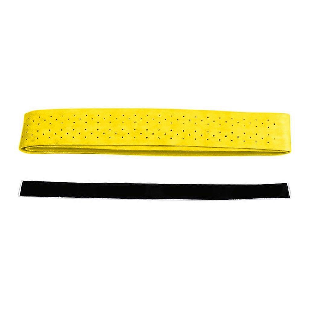 Non-slip Baseball Badminton Softball Racket Rubber Handle Grip Wrap - Yellow