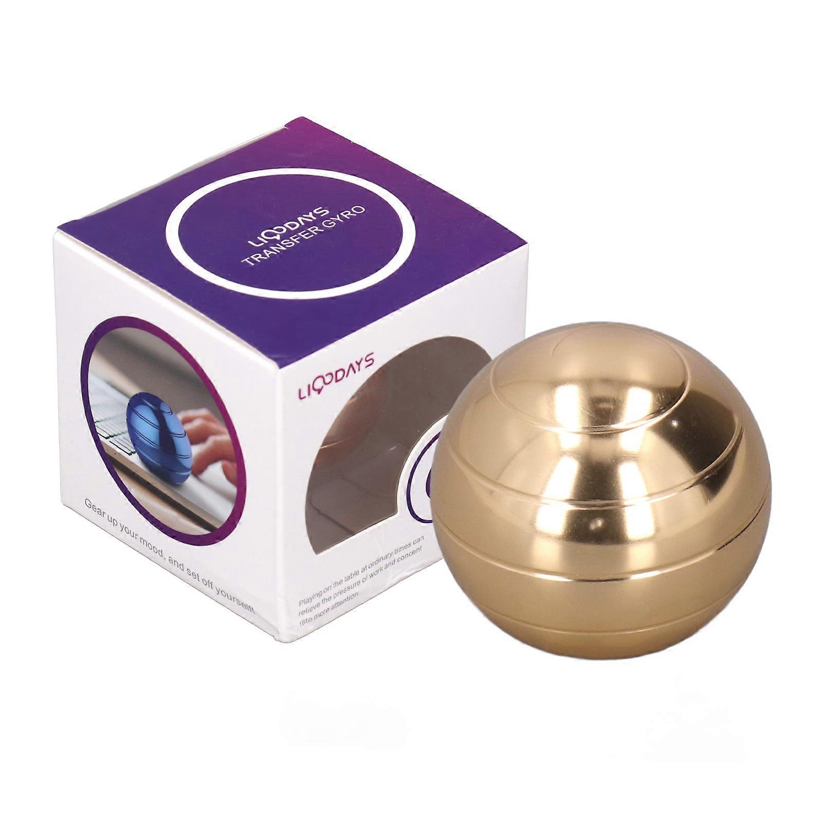 45mm Diameter Gyroscope Ball Alloy Rotating Anxiety Relief Fingertip Decompression Toy