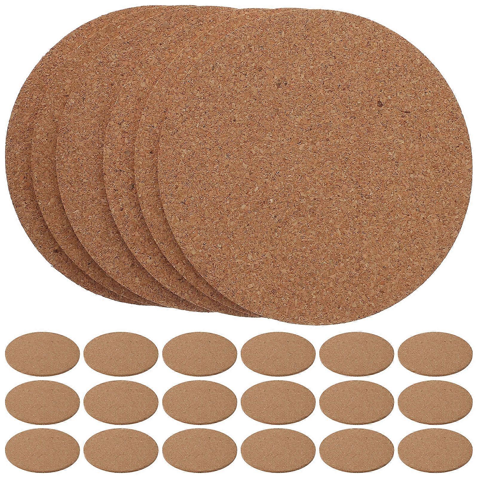 Cork Coasters Round Non-Slip Home Use Office Use 30Pcs