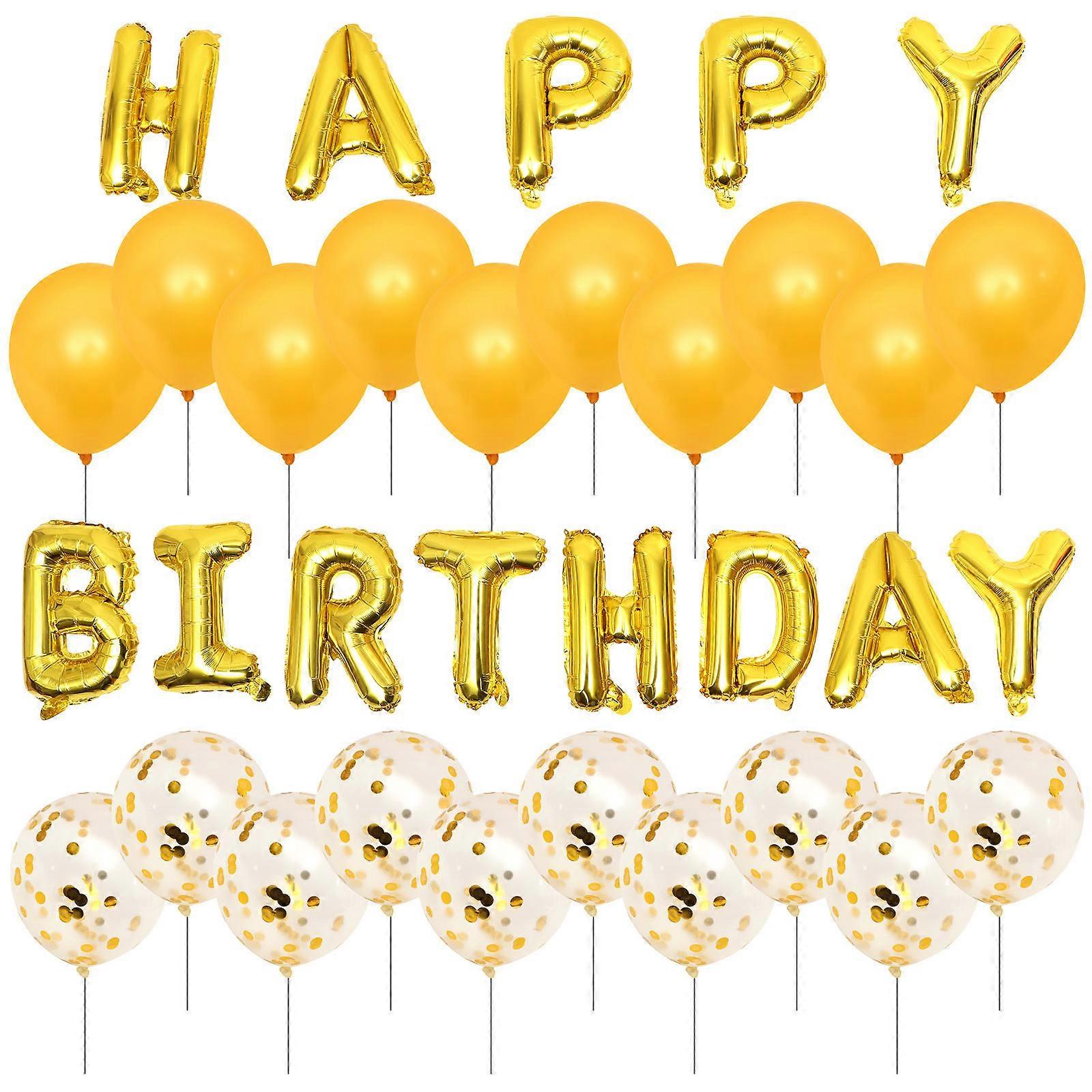 Balloon Set of Arch Birthday Kit Decoration Party Atmosphere Creation Golden 40x20cm 1Set