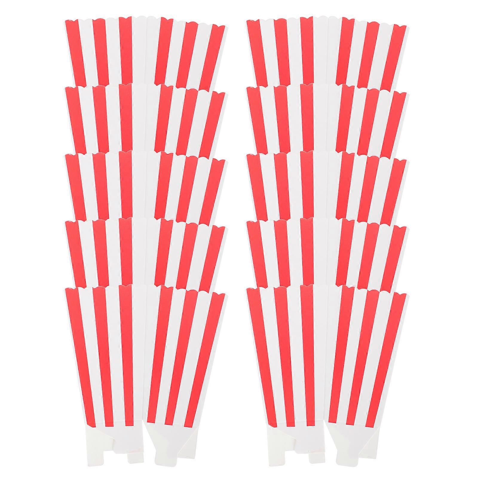 24 Pack Colorful Popcorn Snack Buckets for Individual Servings – Perfect for Movie Nights, Carnivals & Events