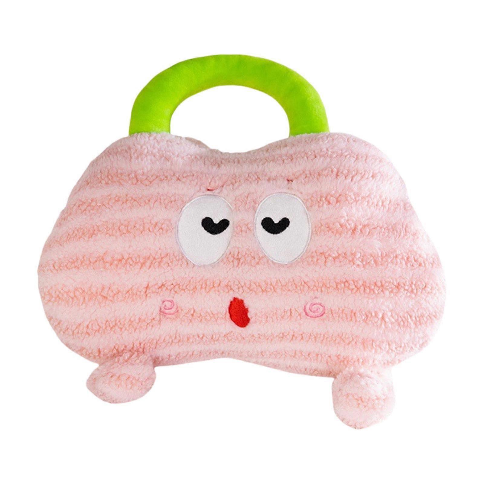 Hot Water Bottles Cute Cloud Hand Foot Warmer with Handle, Reusable Plush Pillow