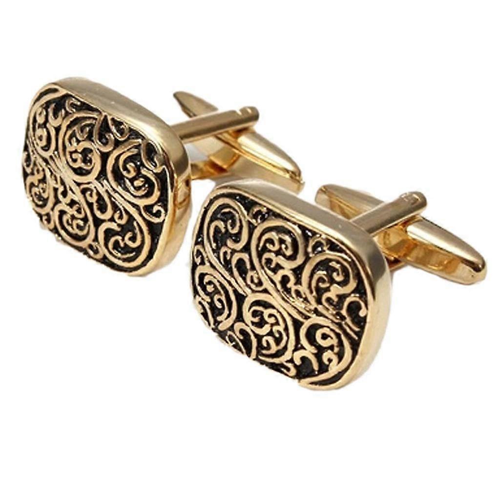 Shirt pattern cufflink for men's brand cufflinks
