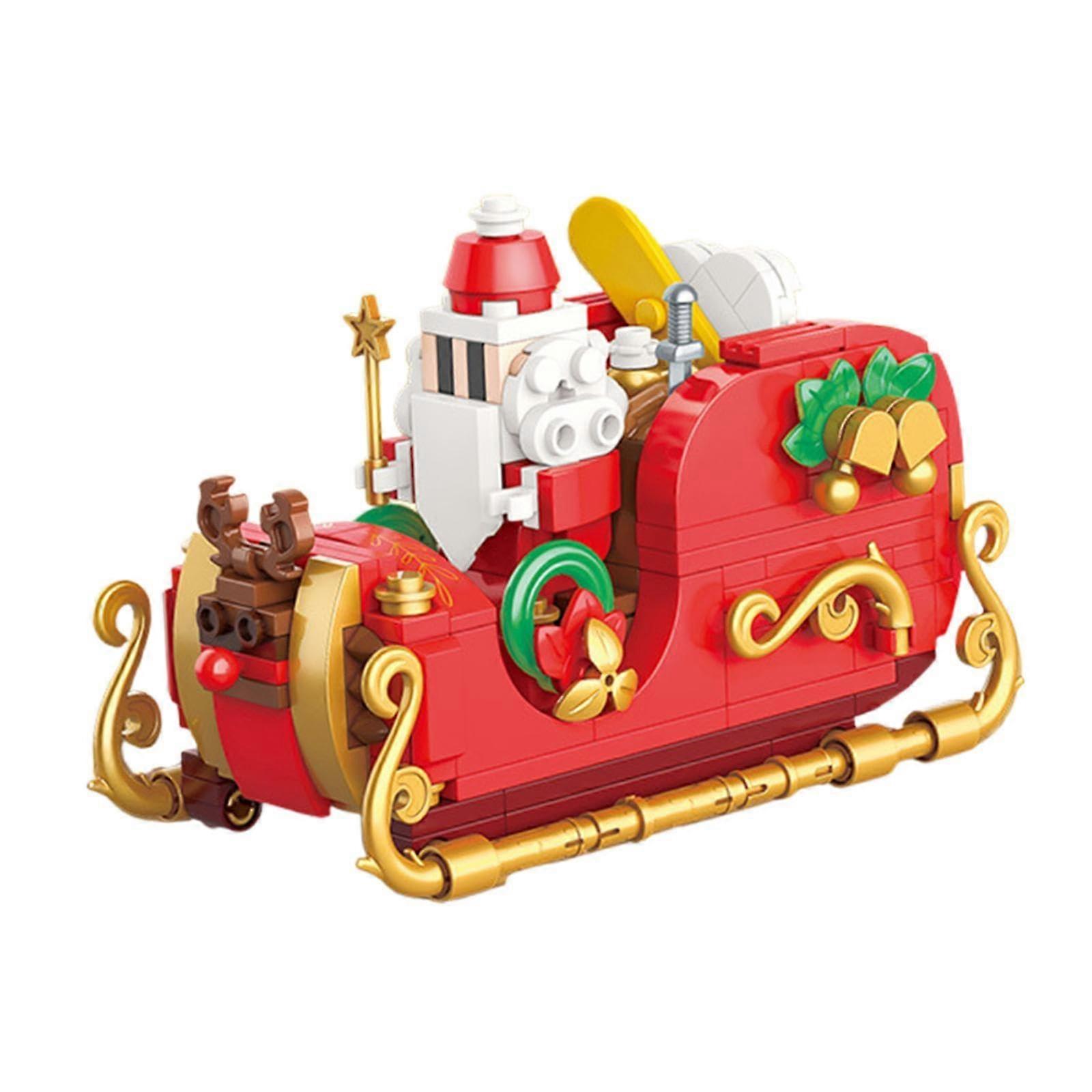 Christmas Building Blocks Set, Stackable Birthday Toy for Girls Ages 6-9, Colorful Playset for Creative Fun and Learning