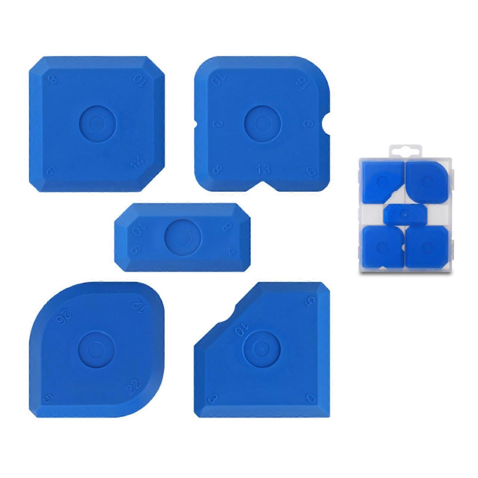 Silicone Sealant Spatula, Blue Hand Scraper for Home Cleaning, Window Sealing, Joint Filling, Flexible Tool