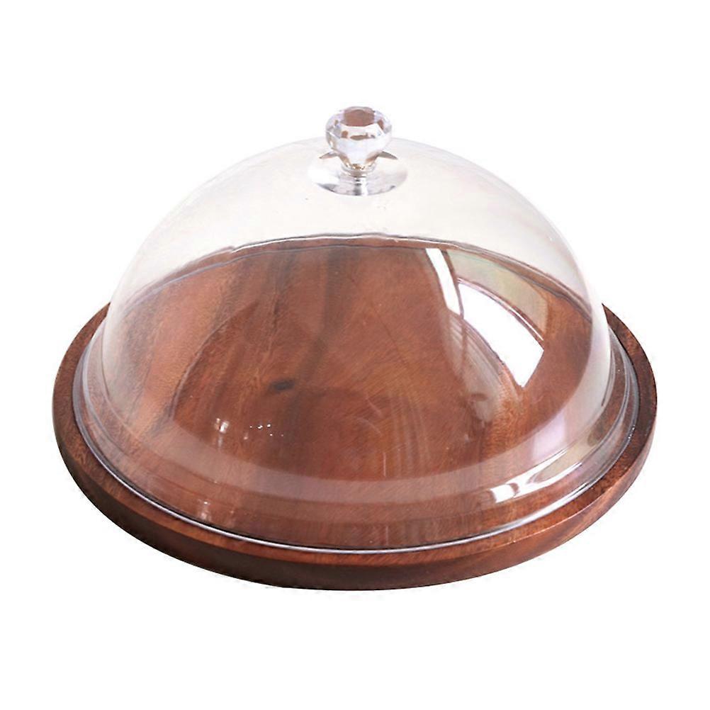 Yuvarlak Kek Tabağı Akrilik Kaplı Depolama Gıda Servis Tabağı Restoran İçin 28x28x16.5cm 1 Adet