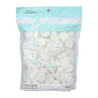 100pcs Disposable Compressed Facial Mask Sheet Home DIY Non Woven Facial Mask Paper for Skin Care