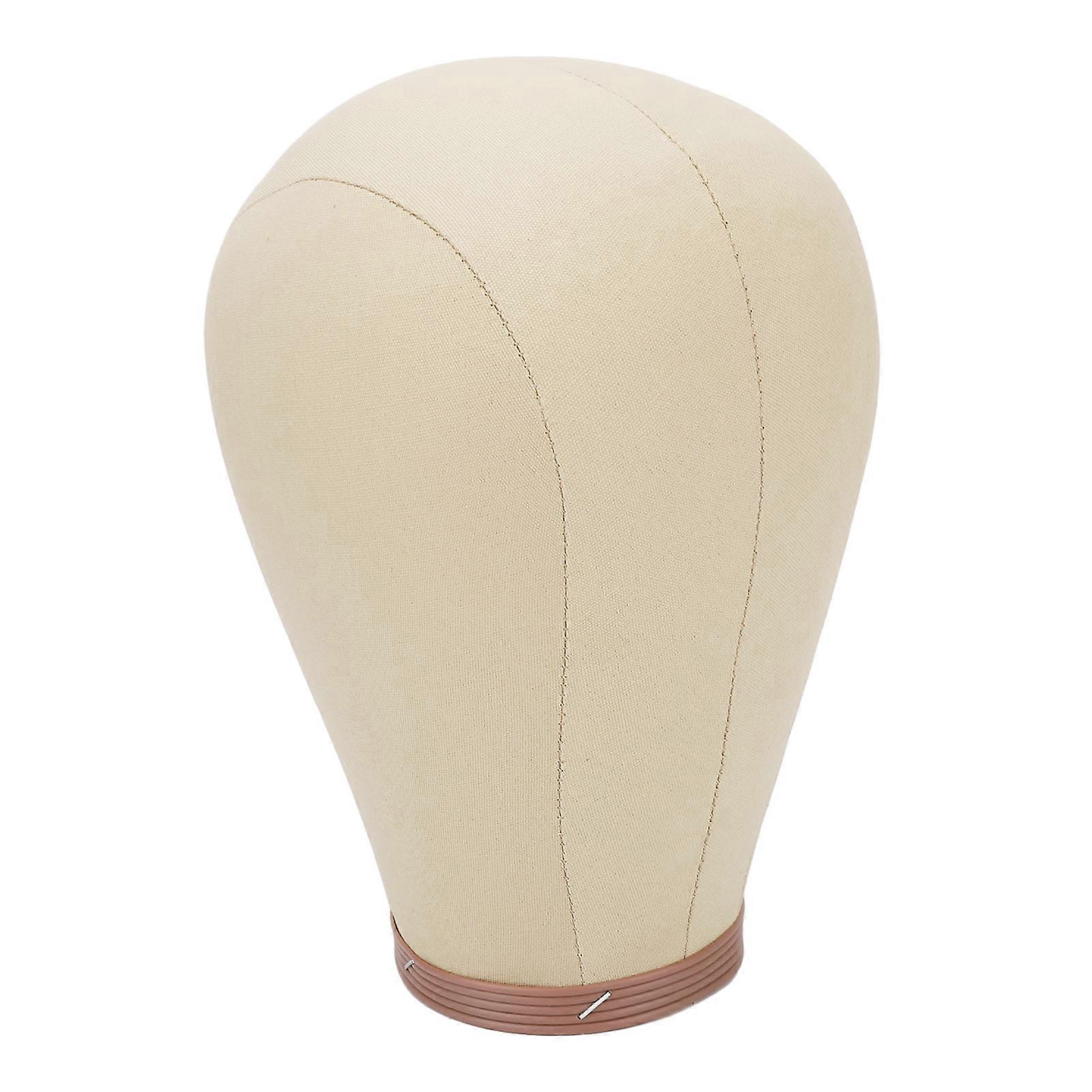 Mannequin Head Canvas Wig Head Stand 22in Display Styling Practice Mannequin Model