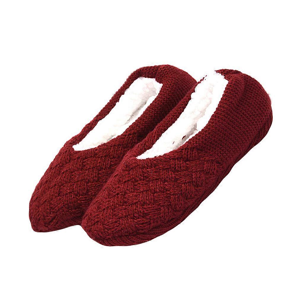 Winter Socks Warm Slipper Socks Fashion Design Acrylic Indoor Use Adults Sweat Absorption Breathability 1Pair