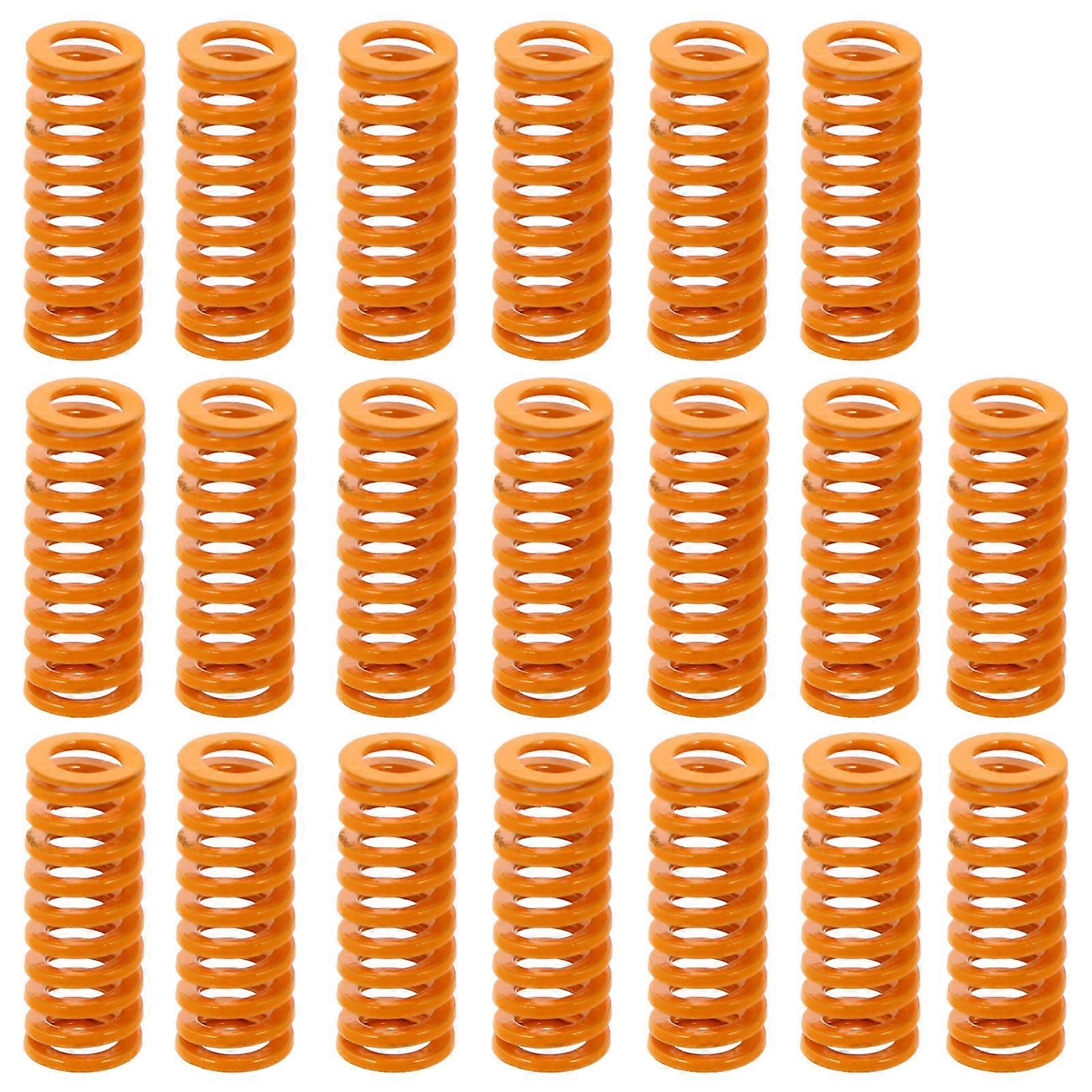 Durable Orange Steel Springs for 3D Printer Bed Leveling 20 Pcs Lightweight Stiff Springs