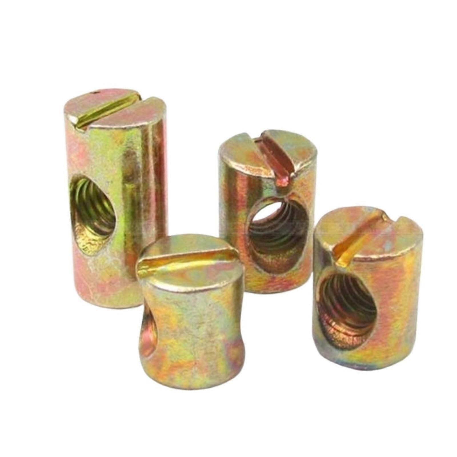 Laufmutter 5-20Pcs M4 M5 M6 M8 Nuts, Cross Dowels, Slotted Fittings, Embedded Nut For Bed And Chair, M4x8 Lx8D, 20Pcs