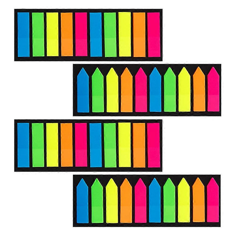 Convenient Book Tabs Multi-Function Page Markers Daily Study and Work 5.5x1cm Plastic 4Pcs