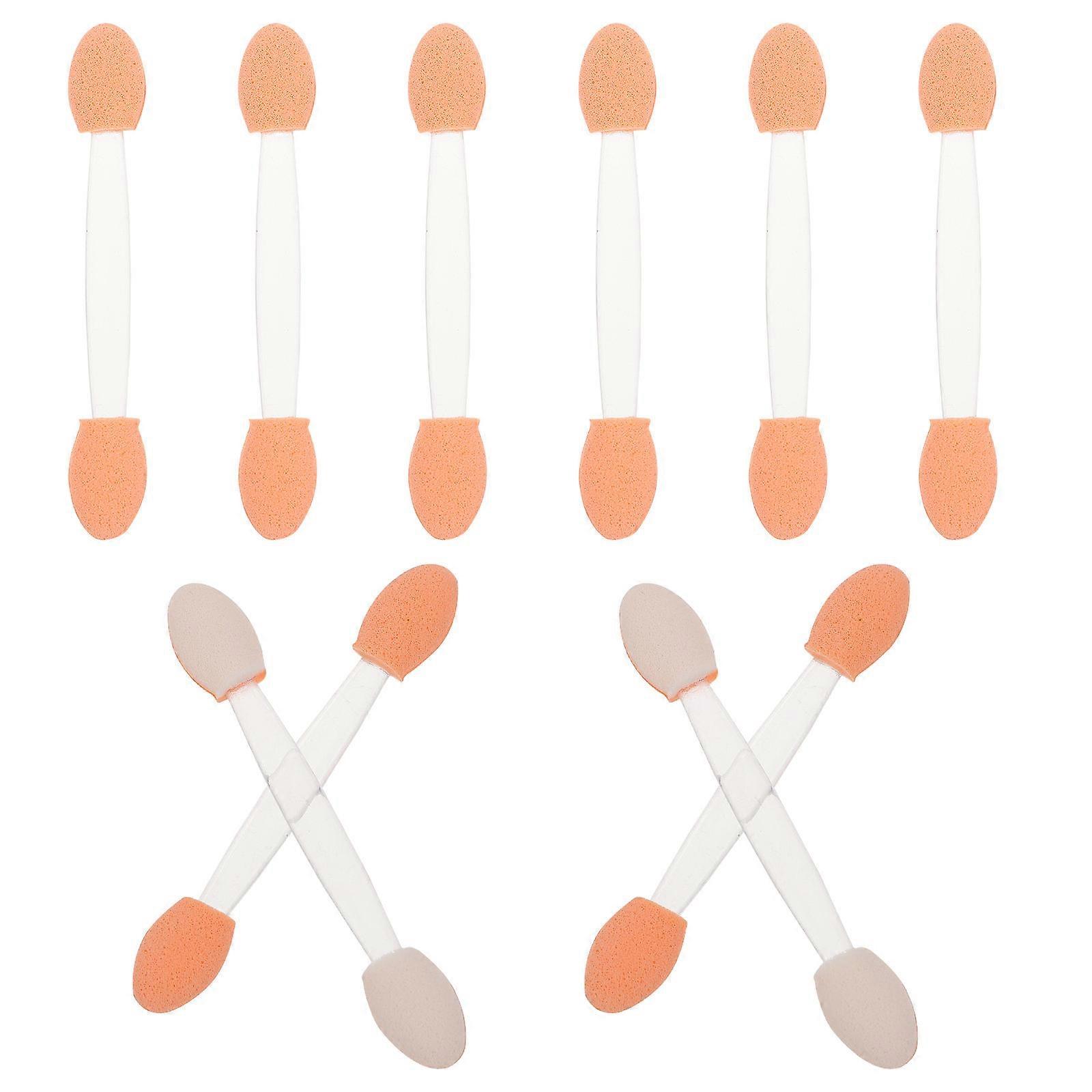Dual Ended Eyeshadow Applicator Sturdy Wand Even Shadow Distribution Everyday Use Disposable Usage 100Pcs