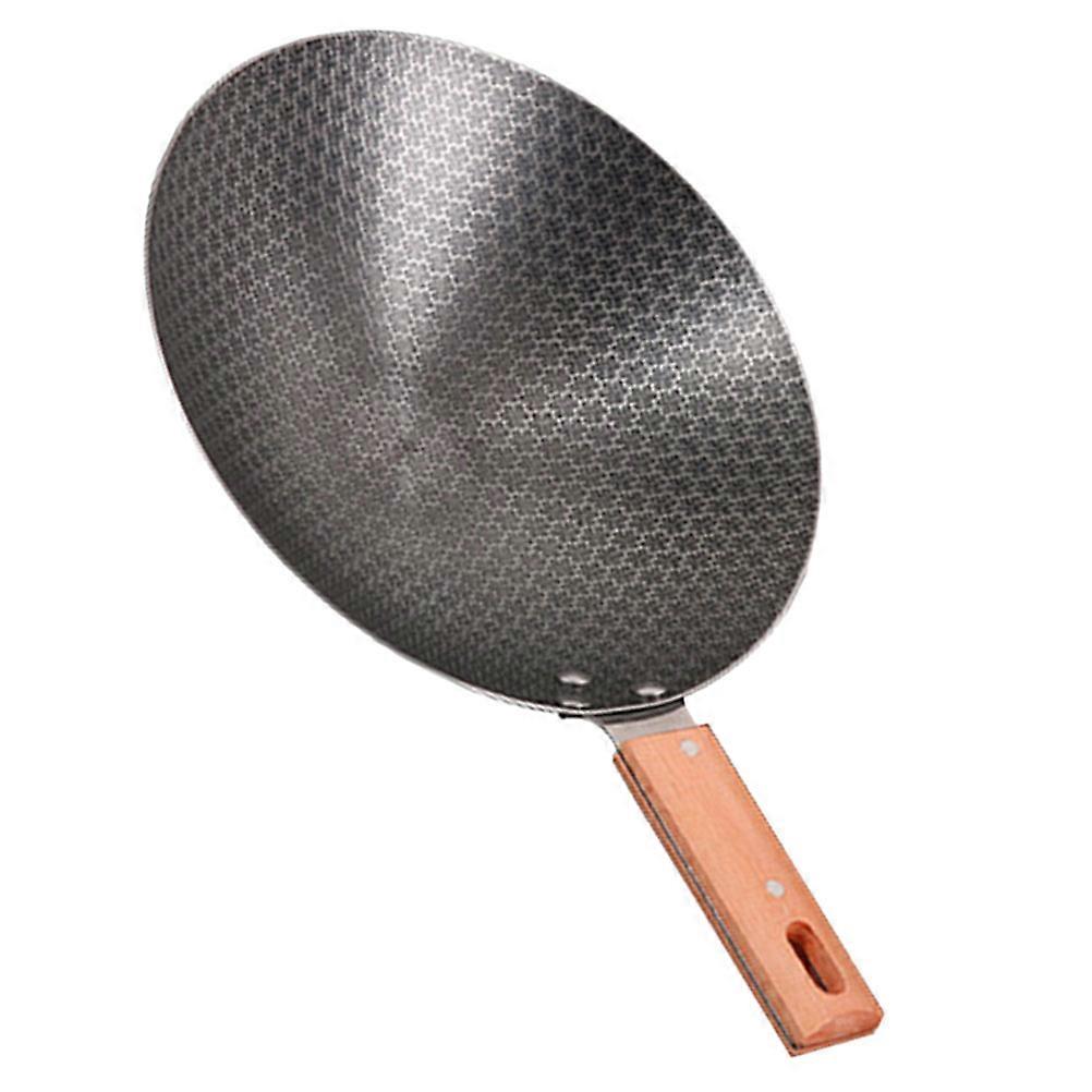 Stir Fry Wok Iron Frying Wok Simple Design For Restaurants 26cm Diameter Cooking 1Pcs