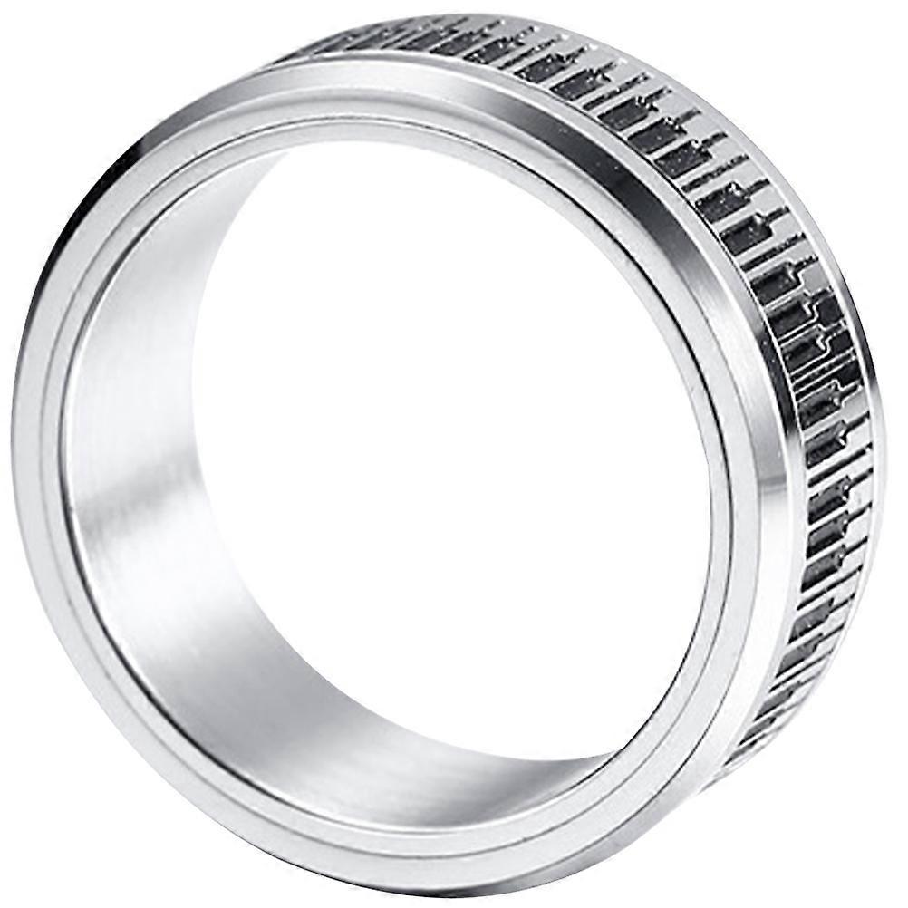 Stylish Stainless Steel Rotatable Piano Key Finger for Music Lovers & Stress – Daily Wearable Accessory for Parties & Relaxation