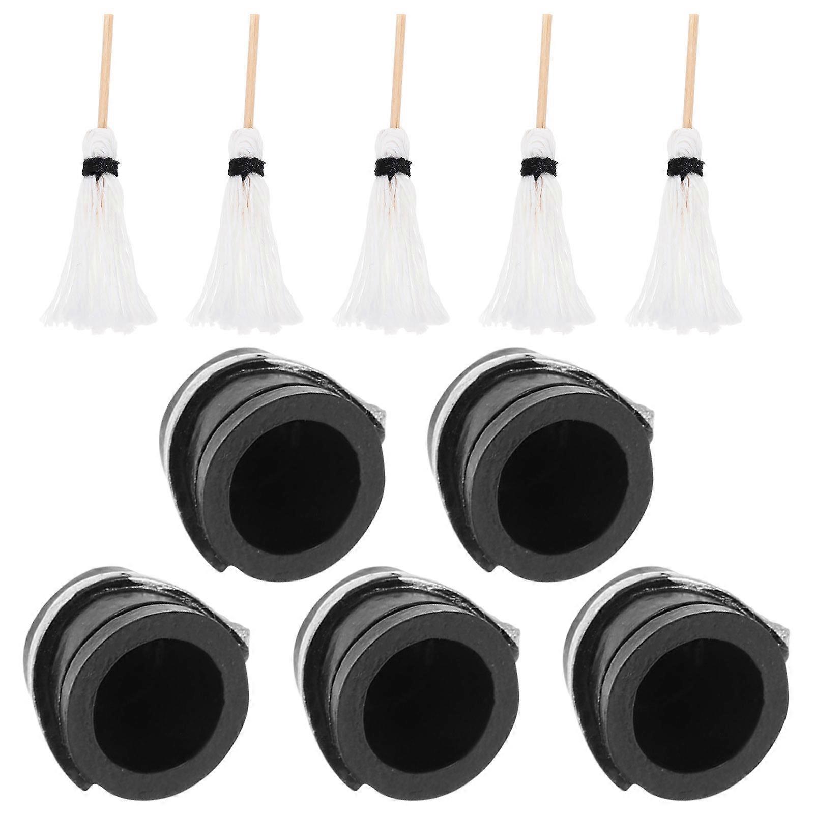 5 Sets Miniature Bucket Mop Decors Micro Landscape Adorns Small House Ornaments