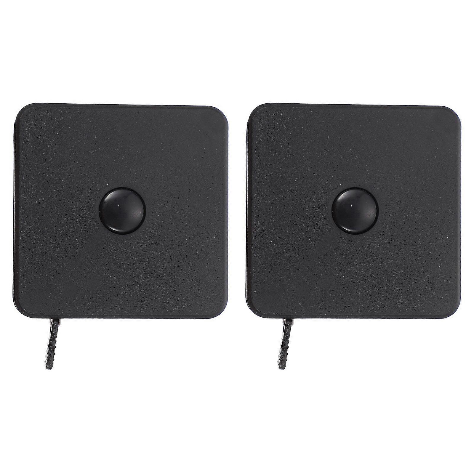 Portable Tape Measure Lightweight Durable General Users Black Color 2Pcs