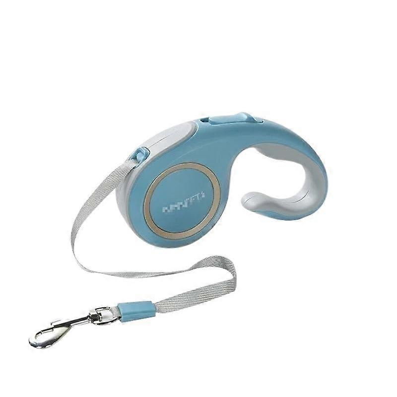 Retractable Dog Leash, 5M Ultradurable Tangle-Free Leash for Small and Medium Dogs, Non-Slip Grip, One-Handed Brake, Blue
