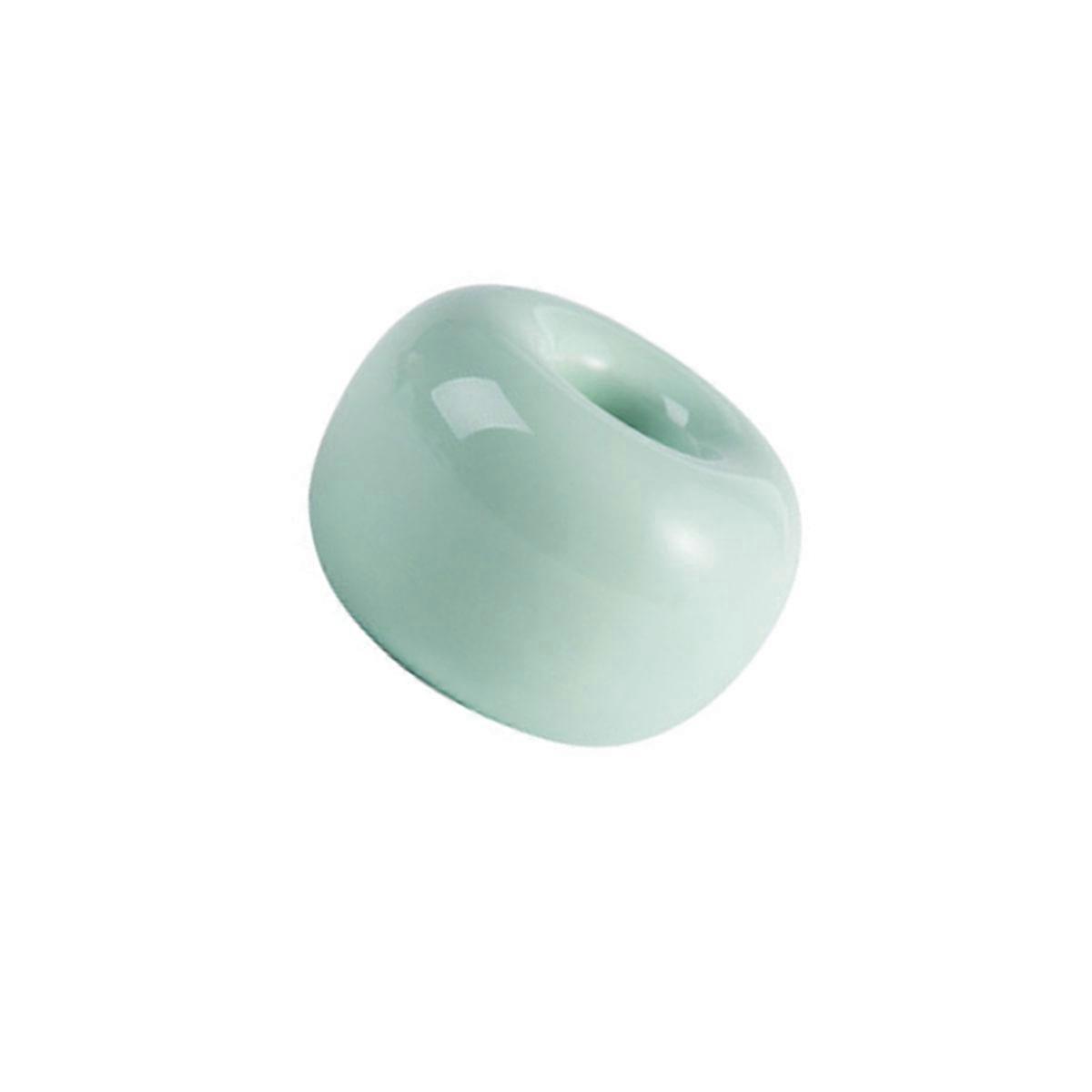 Bathroom Brush Holder Simple Toothbrush Stand Ceramic Material Antiskipping Function For Household Users 2Pcs