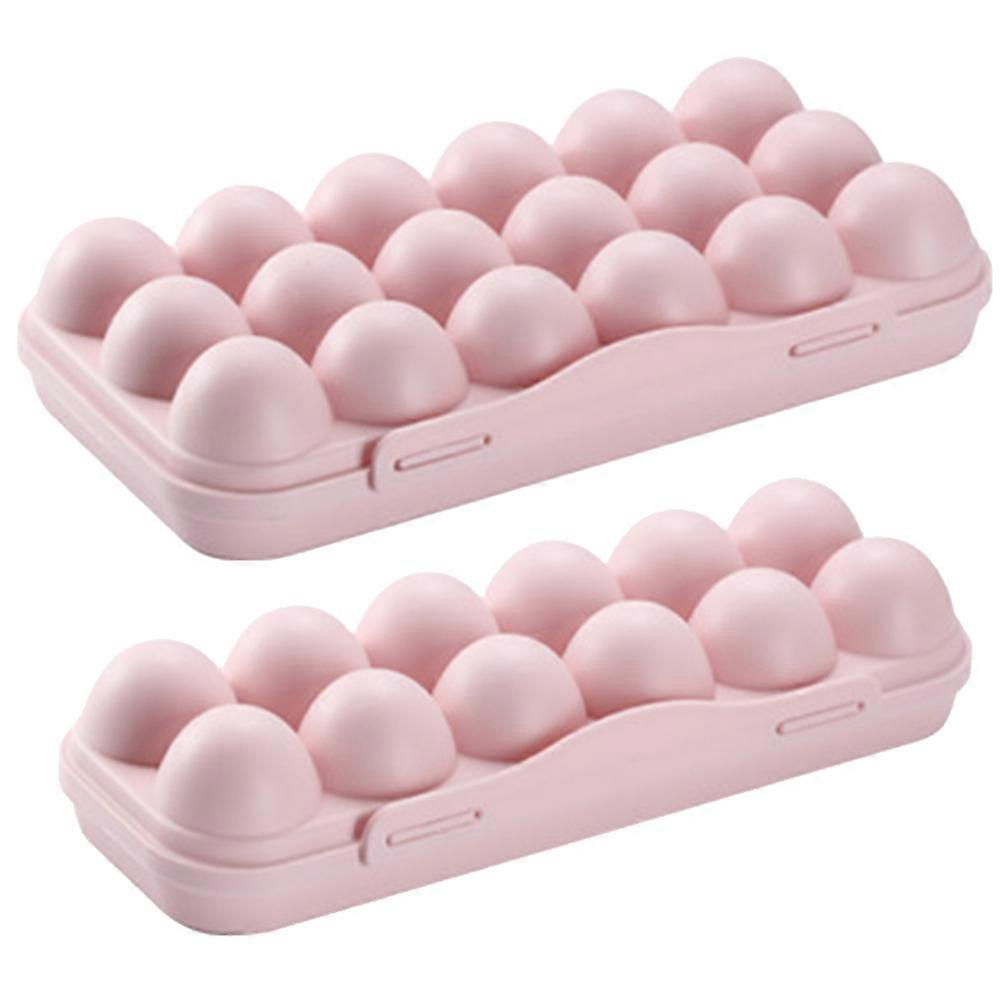 2pcs Egg Holder Storage Container for Home Refrigerator Organizer Egg Bin