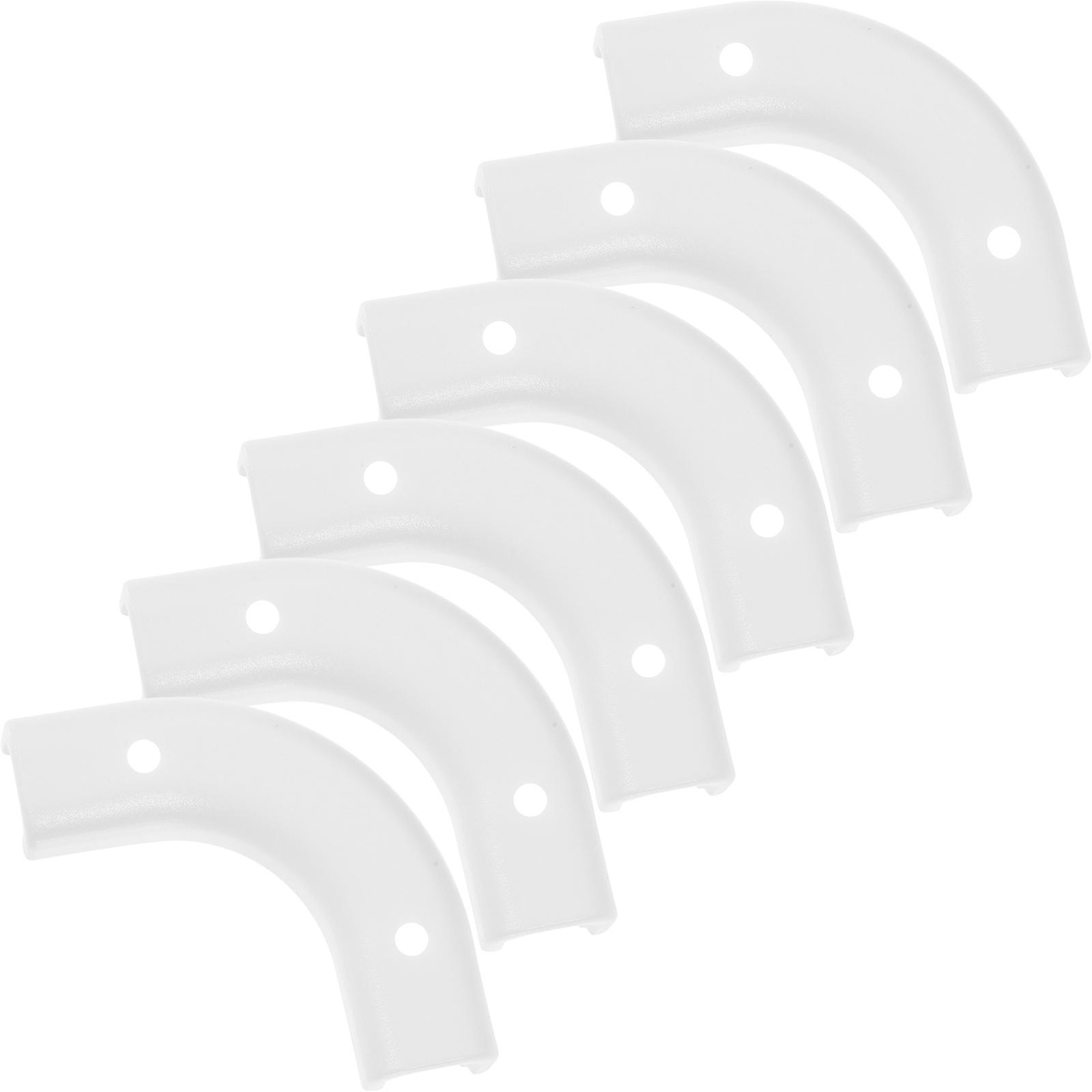 6pcs PE Tubing Elbow Conduit Fittings with Bend Clips for Water Purifier – Easy Installation, Secure Support, Leak Prevention