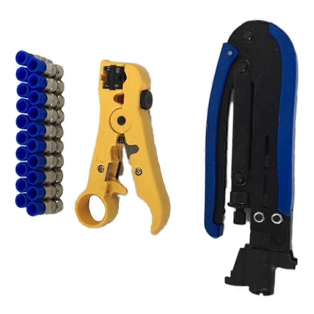 Wirestripper Tool Providing Secure Connection For RG6 Cable Wiring New House Nickel-Plated 22Pcs