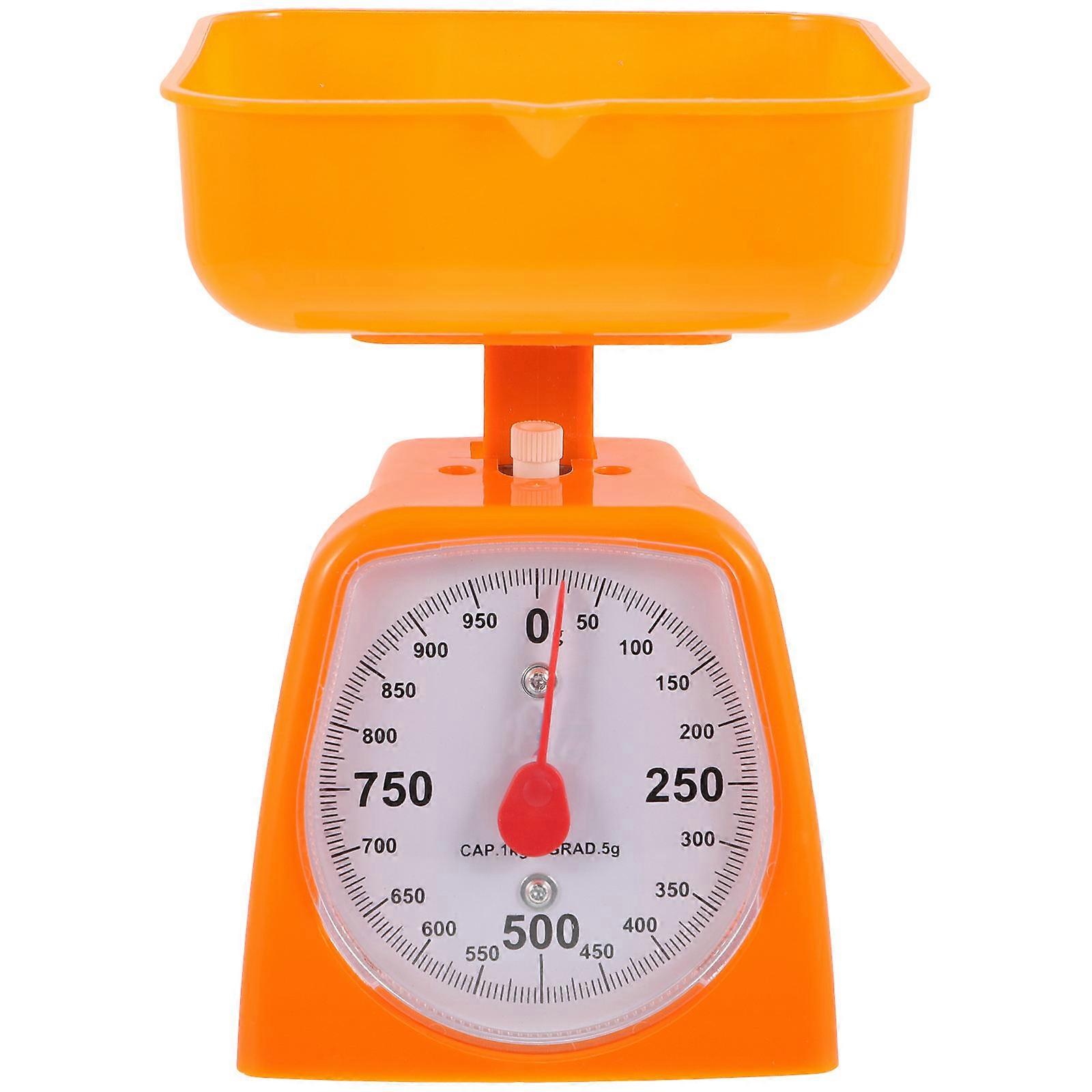 Manual Kitchen Scale Spring Scale Baking Measurement Students 20x15cm Weighing Food 1Pack
