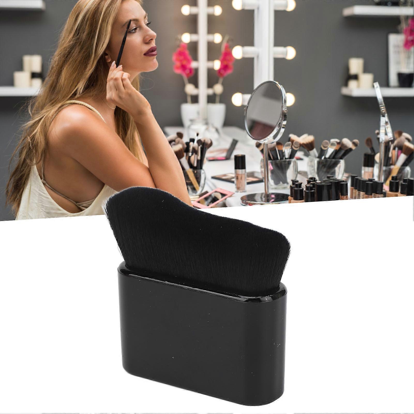 Flat Tanning Brush Large Size Black Blending Body Makeup Brush for Self Tanner Application 