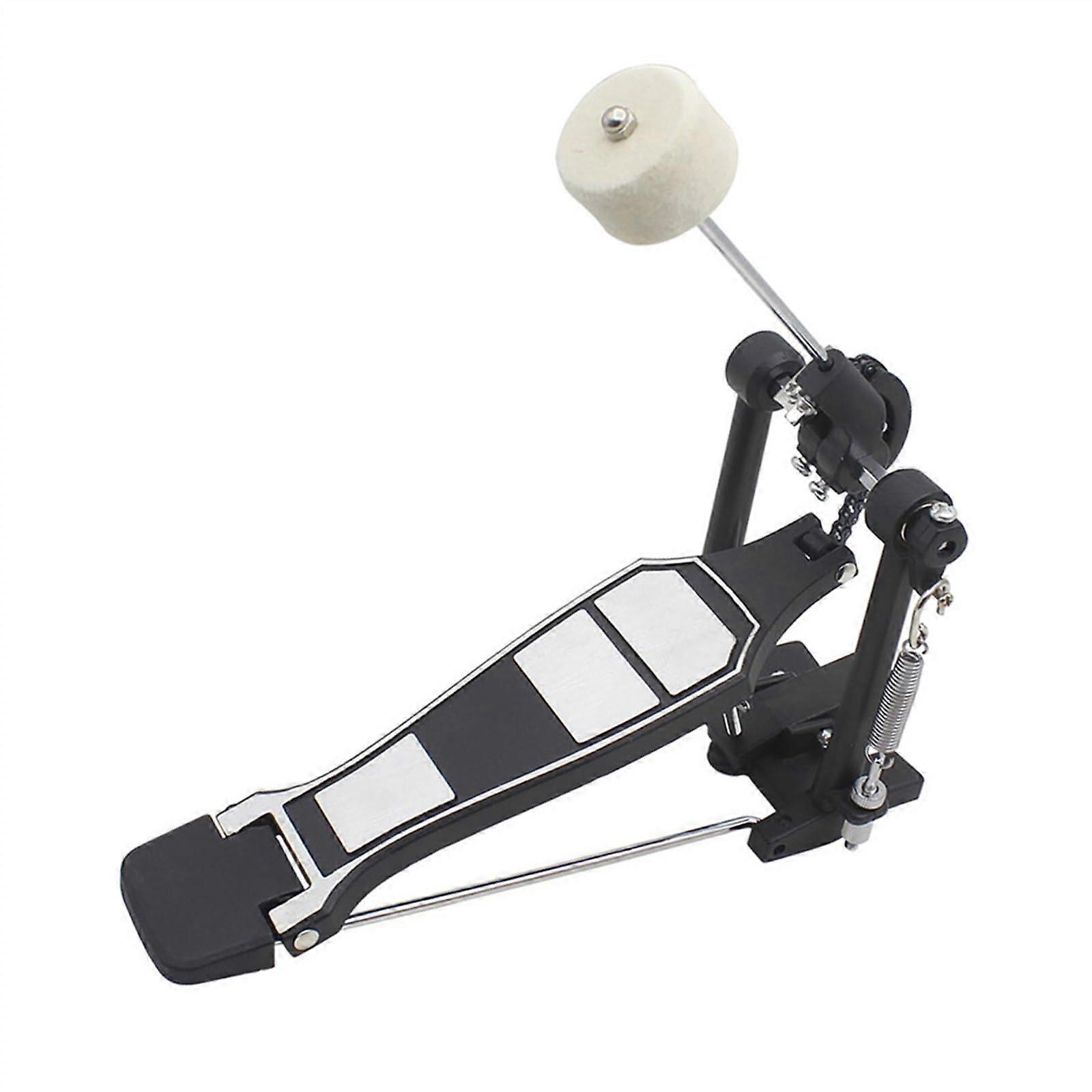 Drum Pedal Bass Drum Pedal with Drum Mallet, Tension Spring, Single Chain Drive, Set, Percussion Instrument Part