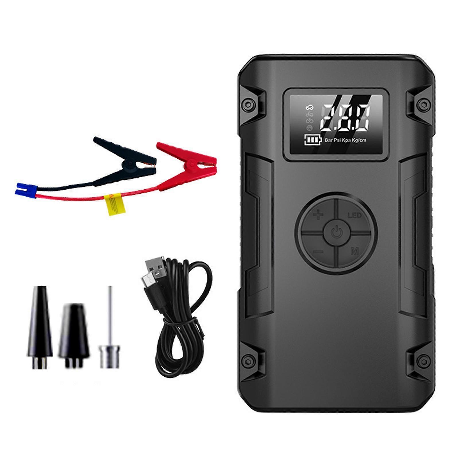 Portable Digital Tire Inflator Pump High Efficiency Tire Fast Inflation Easy Storage for Car Starting Device Maintenance Multicolor