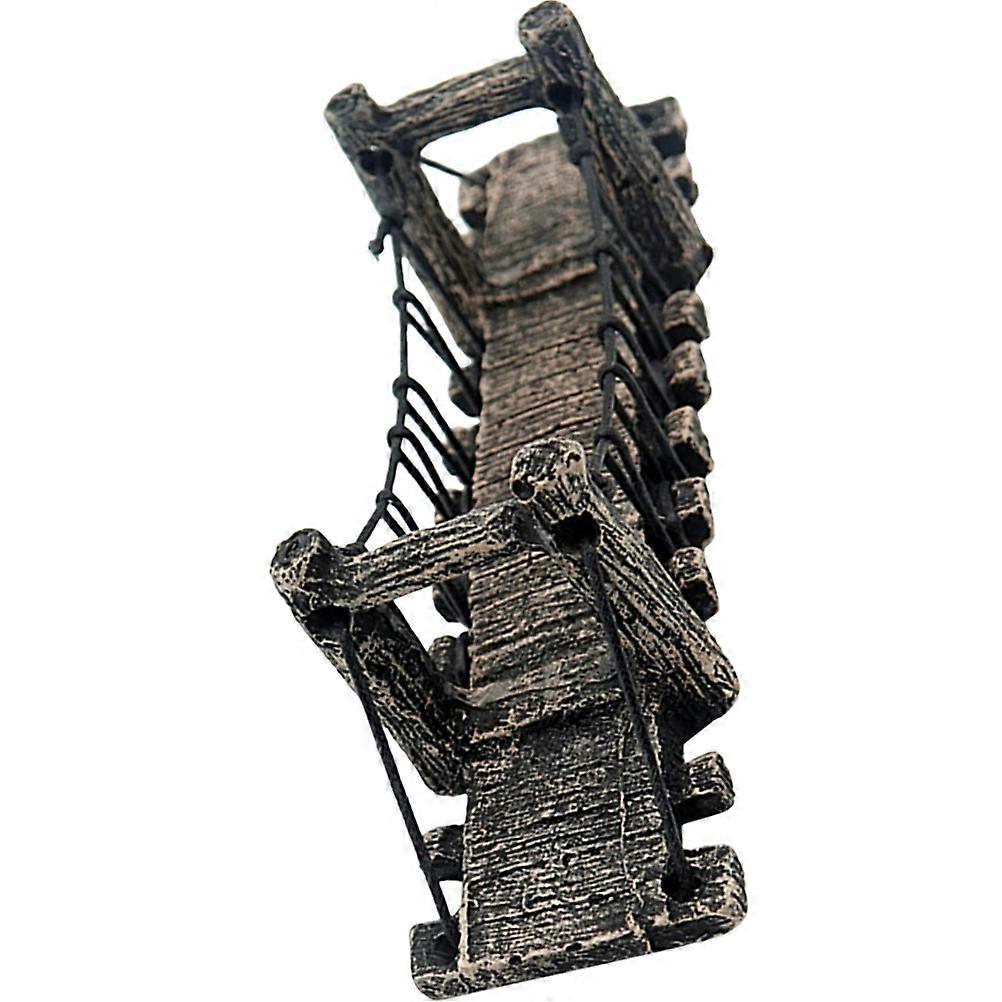 Underwater Resin Bridge Ornament for Fish Tanks – Lifelike Design, Safe Material for Vibrant Aquarium Landscapes
