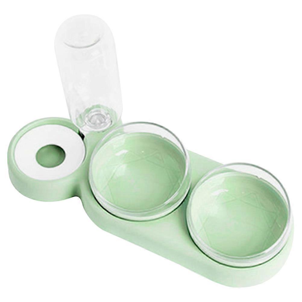 Elevated Pet Bowl for Cats and Small Dogs Made of Durable Plastic Light Set