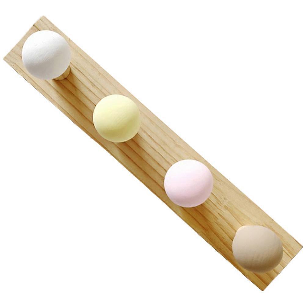 Wooden Coat Rack with Heavy Duty Hooks for Home Use Multi Purpose Storage Hooks