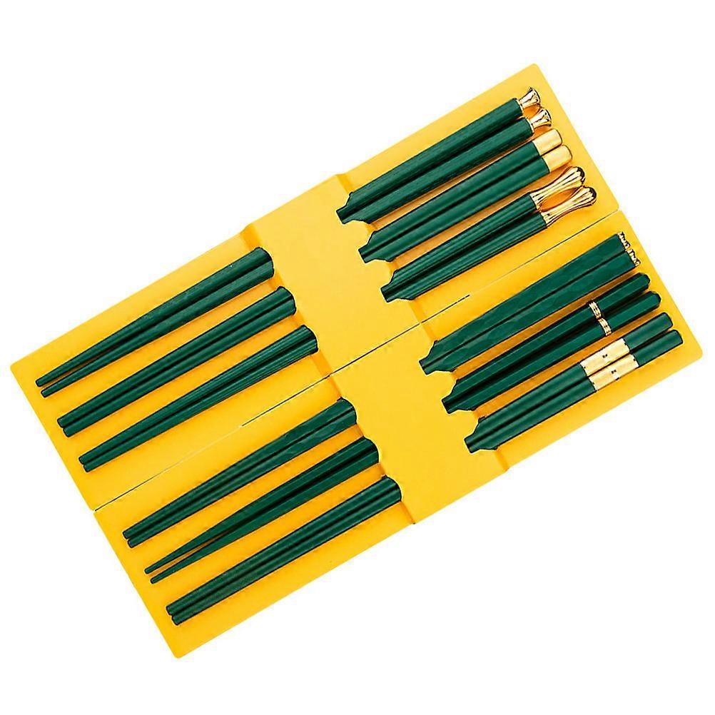 Sturdy Reusable Chopsticks 6 Pairs For Camping Festival Party Design 24.3X0.8CM Traditional Style