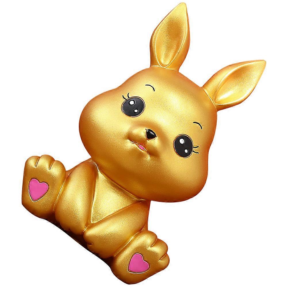Bunny Money Bank Rabbit Shape Coin Bank Cabinet Decor Enamel Material 1Pack