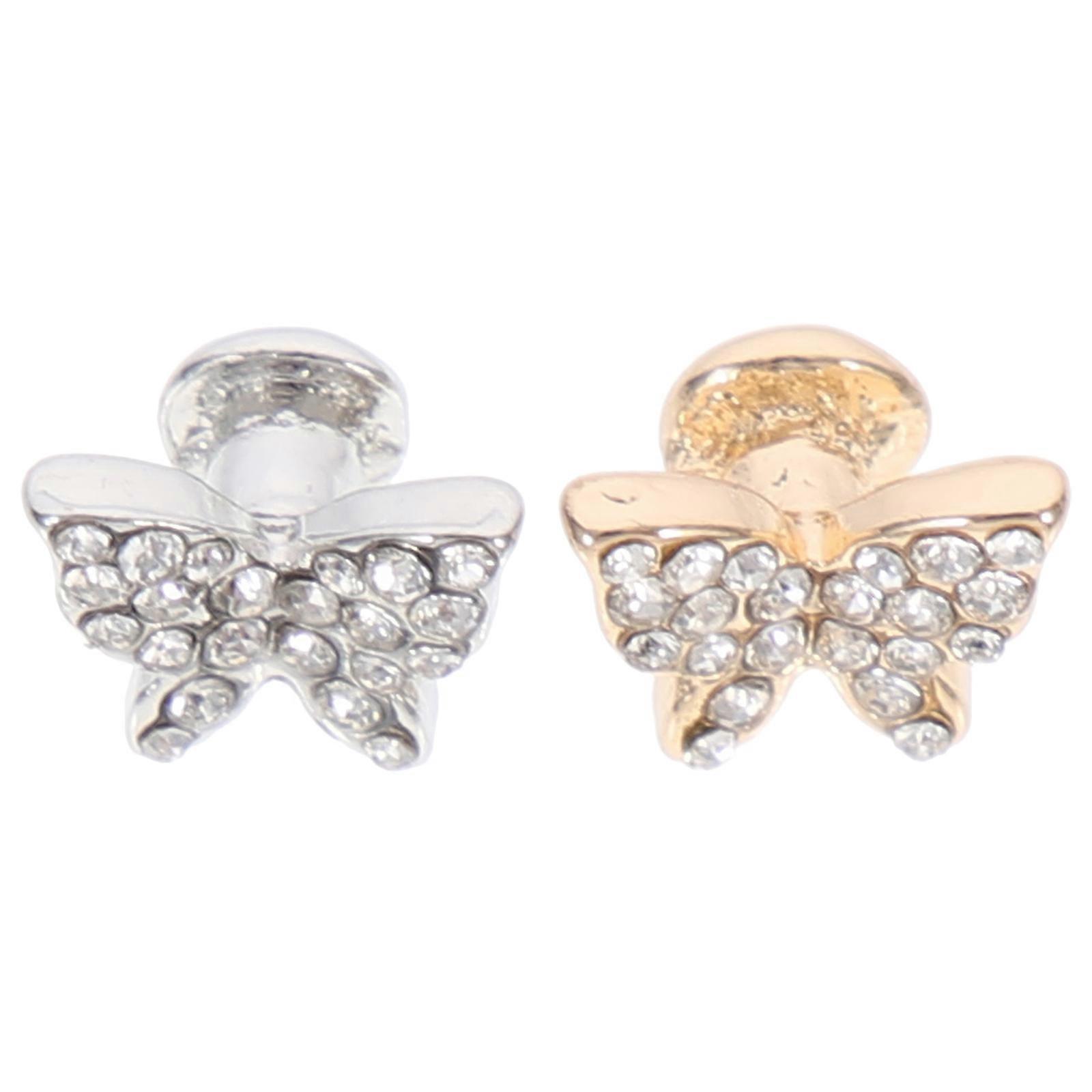 Adorable Watch Band Charms with Delicate Silver Color for Decor Made of Durable Alloy 2Pcs
