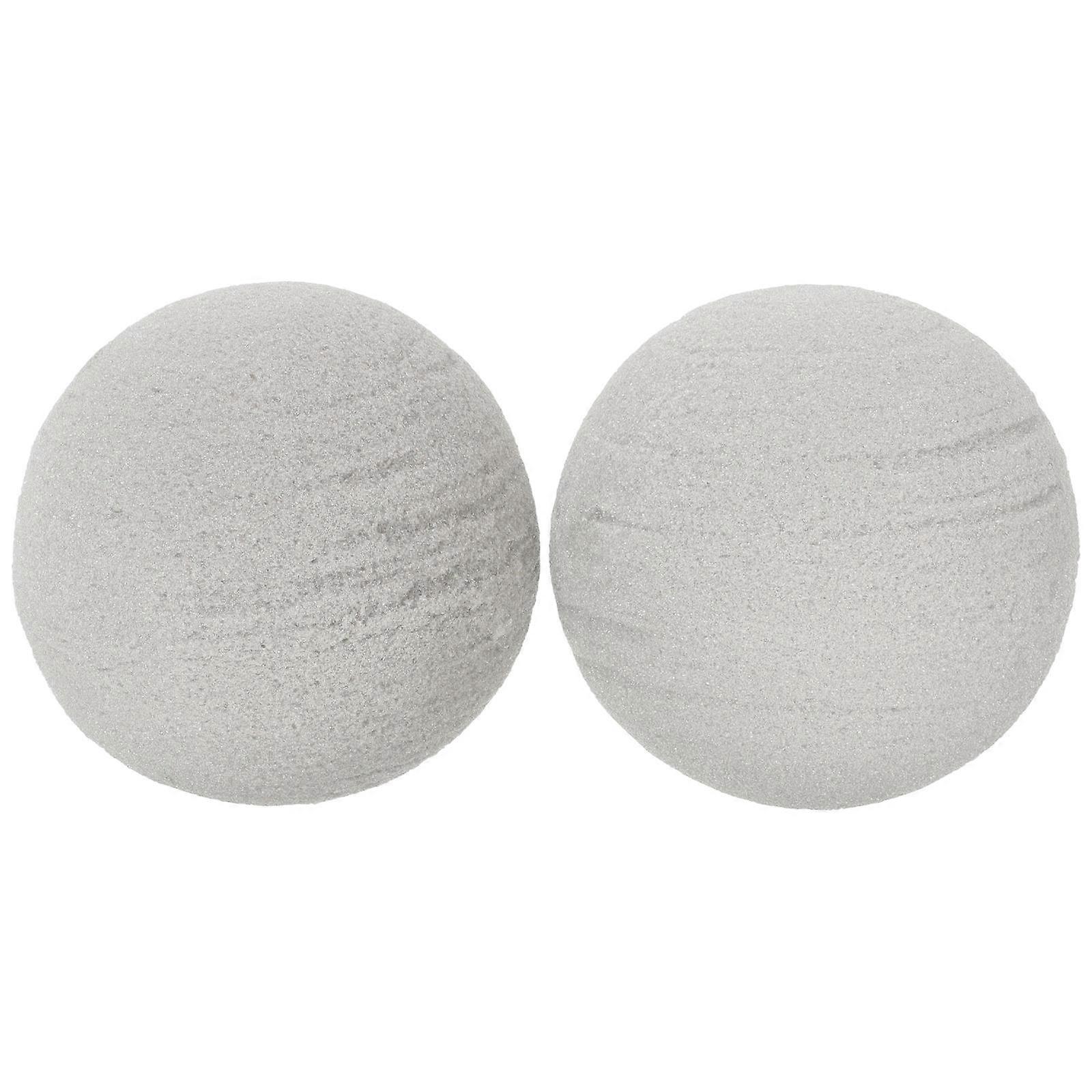 Floral Foam balls for Arrangement and Decoration Grey Color Resin 2 pcs