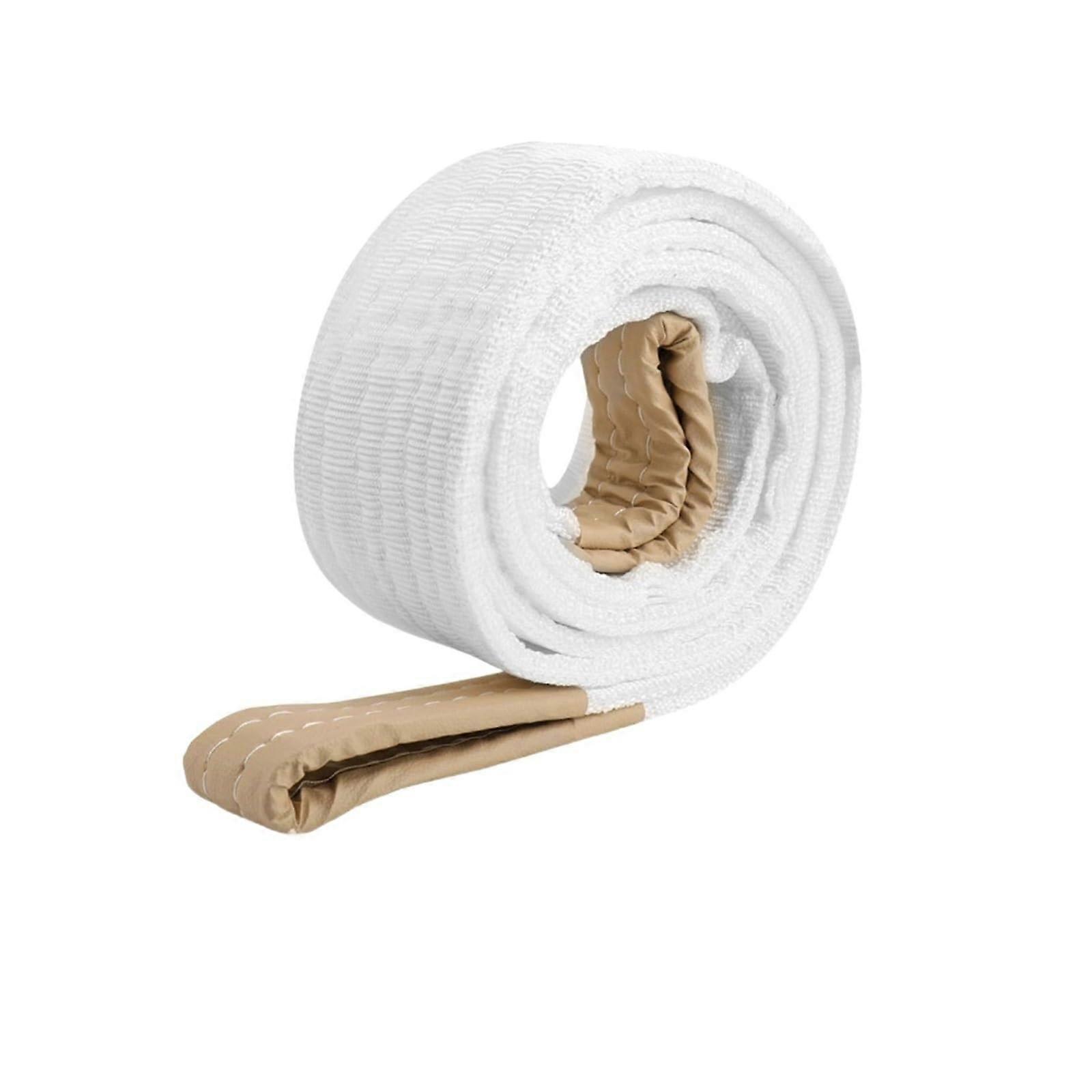 Synthetic winch rope towing strap, webbing tow rope, abrasionresistant lifting sling (Color: 2T1 2m 5cm)