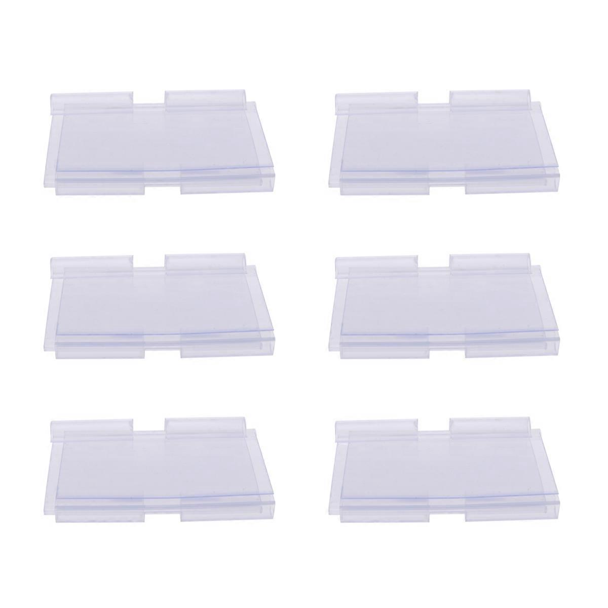 Transparent Plastic Price Tags for Shop Use Easy to Clip on Goods 50 Pieces 40x60mm