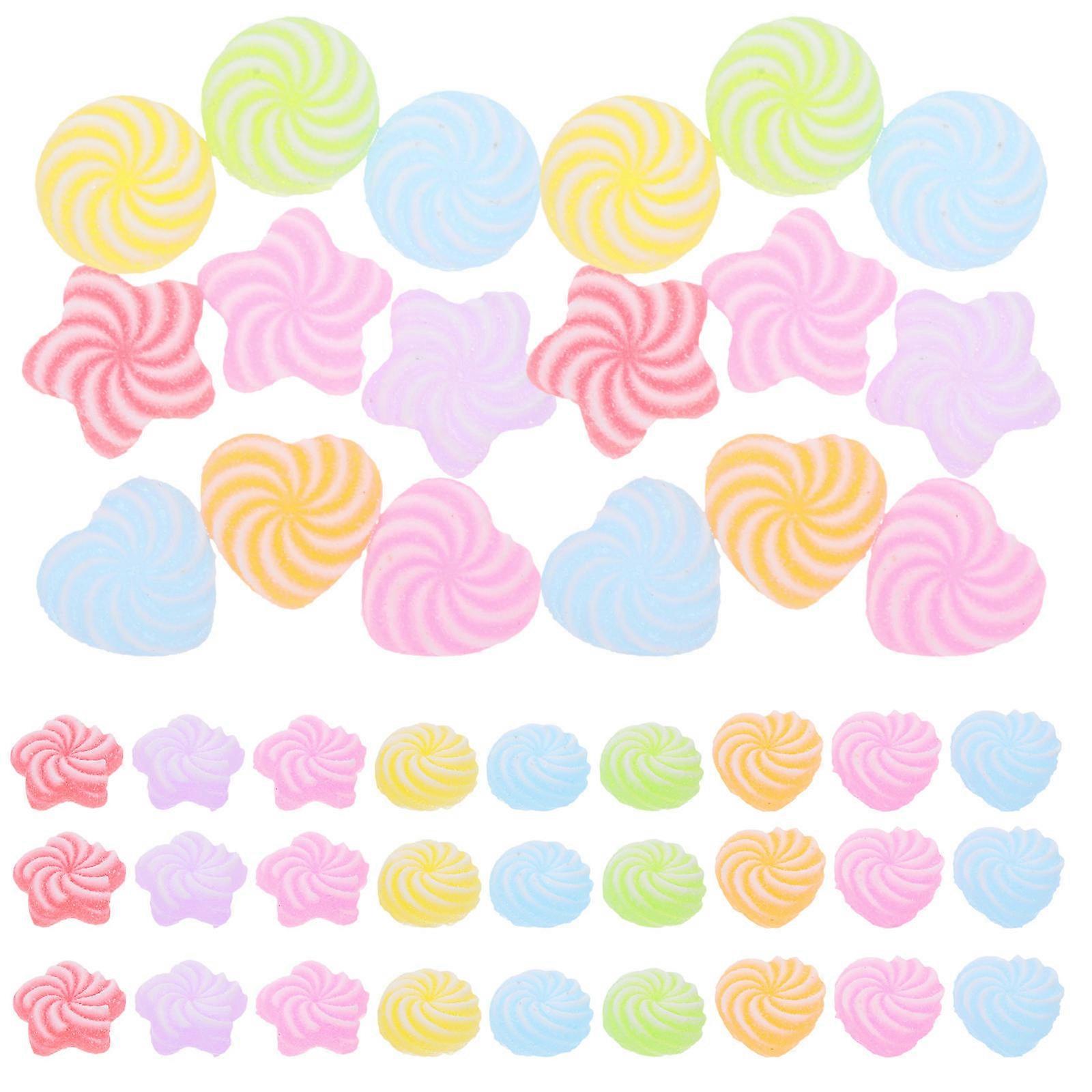 Candy Charms Resin Decorations for DIY Craft Projects 90Pcs Pack