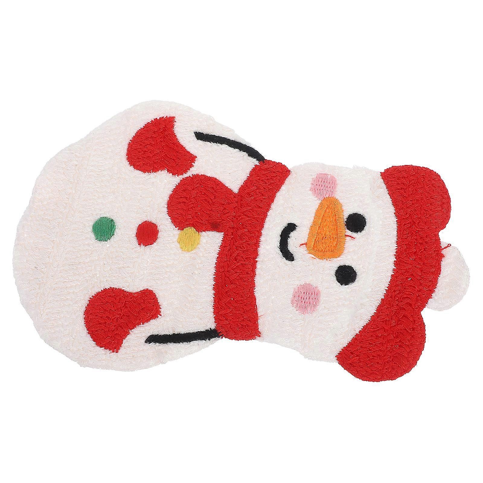 Snowman Fabric Patches Decorative Embellishment Clothing Backpacks Hats 16.50X11.00X0.30CM Polyester Diy Accessory 1Pack