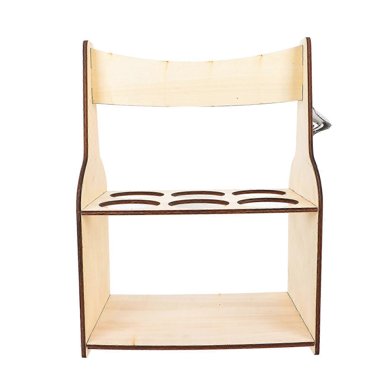 Racks for and Beer, Handheld Stand Crafted from Premium Wood