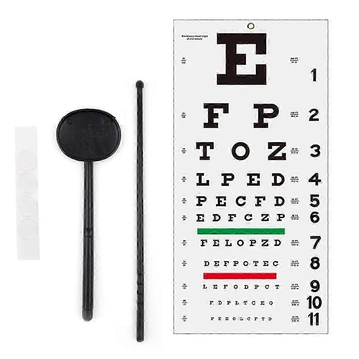 Eye Chart, Eye Chart No Fading for School Home Physical Examination Center Visual Acuity Measuring Educational