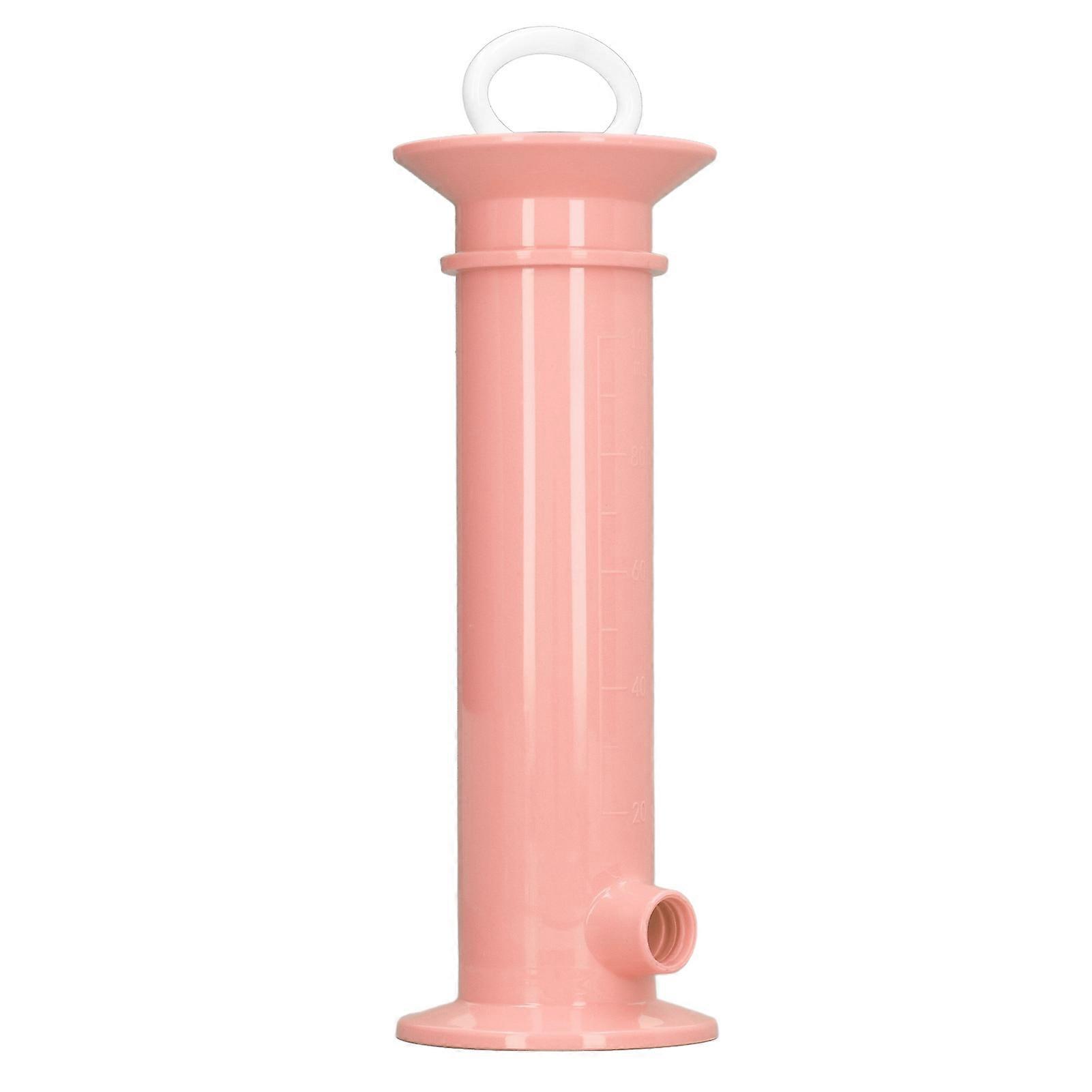 Baby Food Pouch Filler Pure Color Plastic Fruit Squeeze Puree Filler Complementary Feeding Tool Pink
