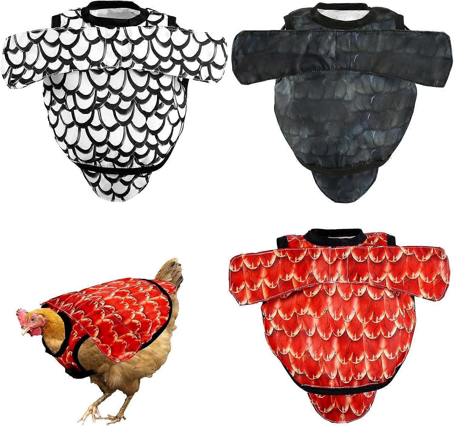 Chicken Saddle With Wing Protector – Hen Apron Vest Jacket With Adjustable Straps For Feather Recovery & Pecking Prevention