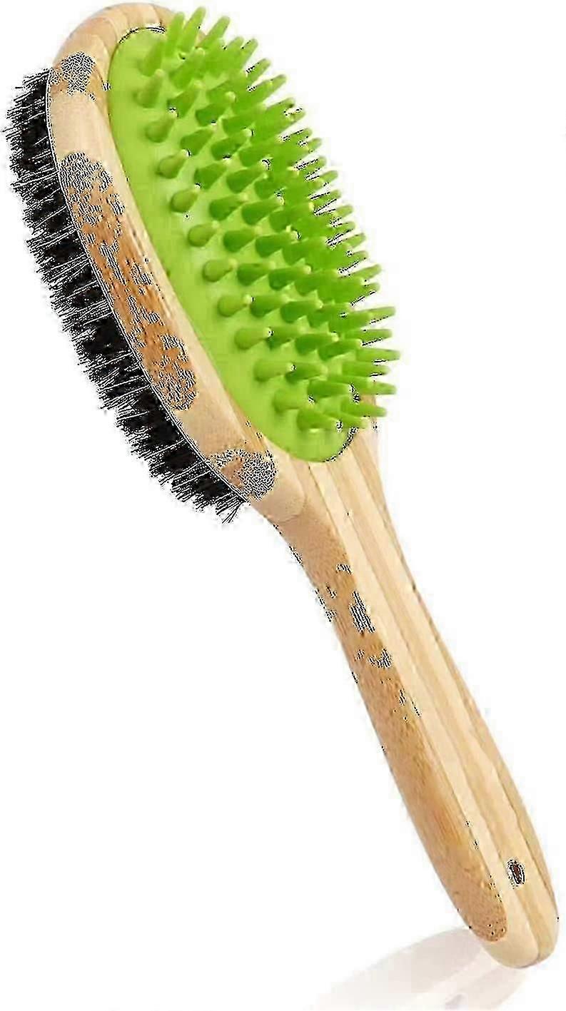 فرشاة القط على الوجهين ، فرشاة تنظيف تدليك مطاطية على الوجهين