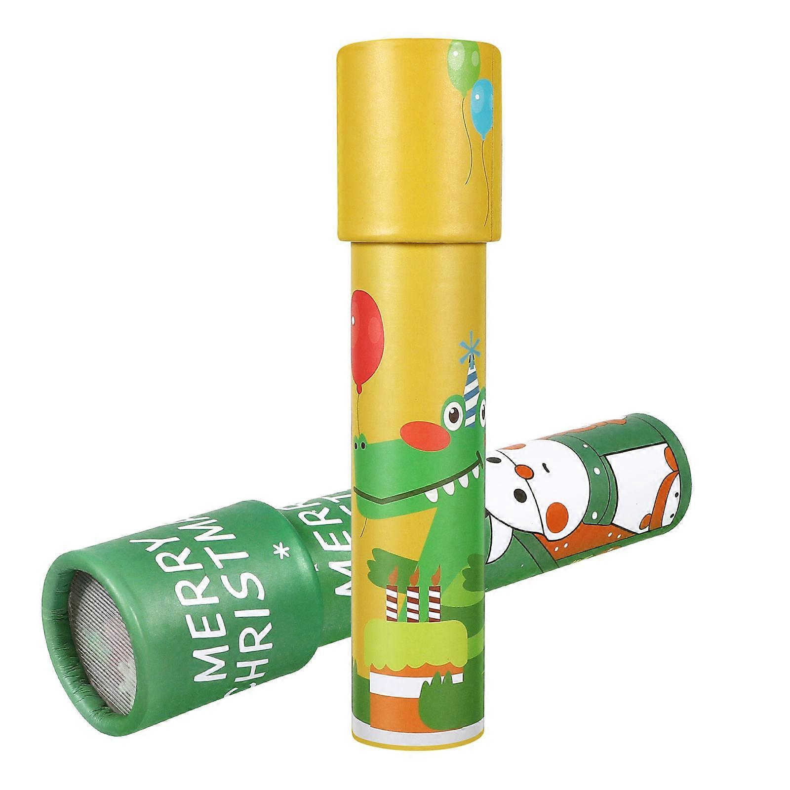 Rotating Kaleidoscope For Children 2Pcs Cartoon Appearance Improve Imagination And Thinking Skills During Playtime