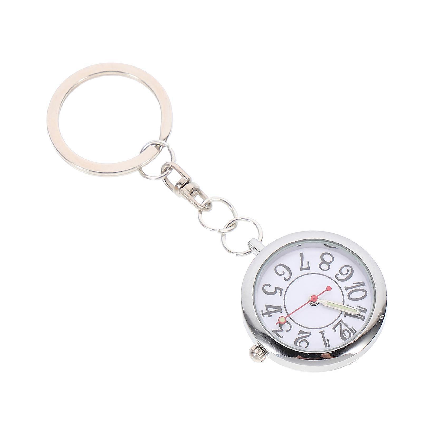 Durable Big Number Pocket Watch Designed For Elderly Nurses Suitable For Daily Use In Silver Pc