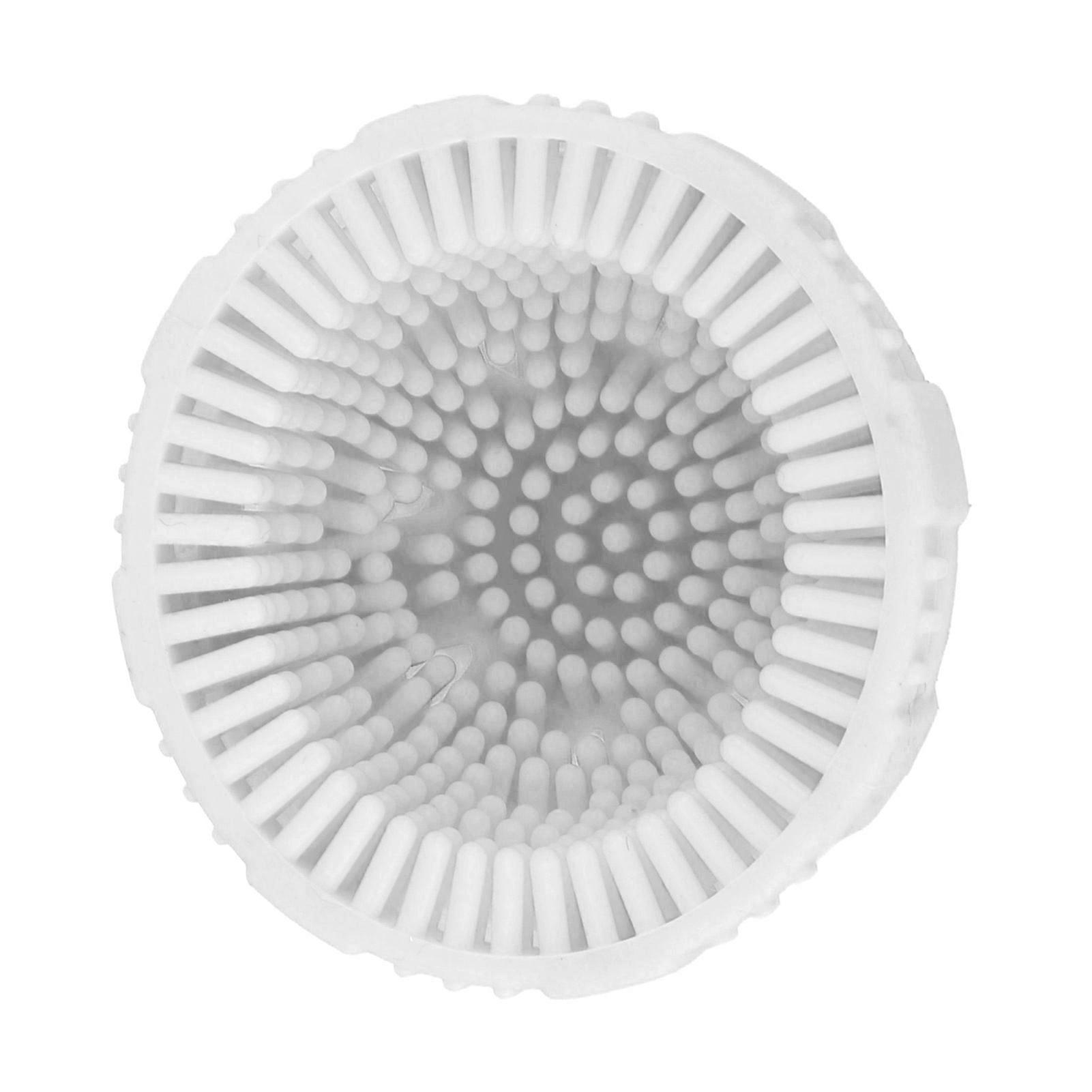 Silicone Egg Brush 5.5x4cm White Multipurpose Vegetable Scrubber