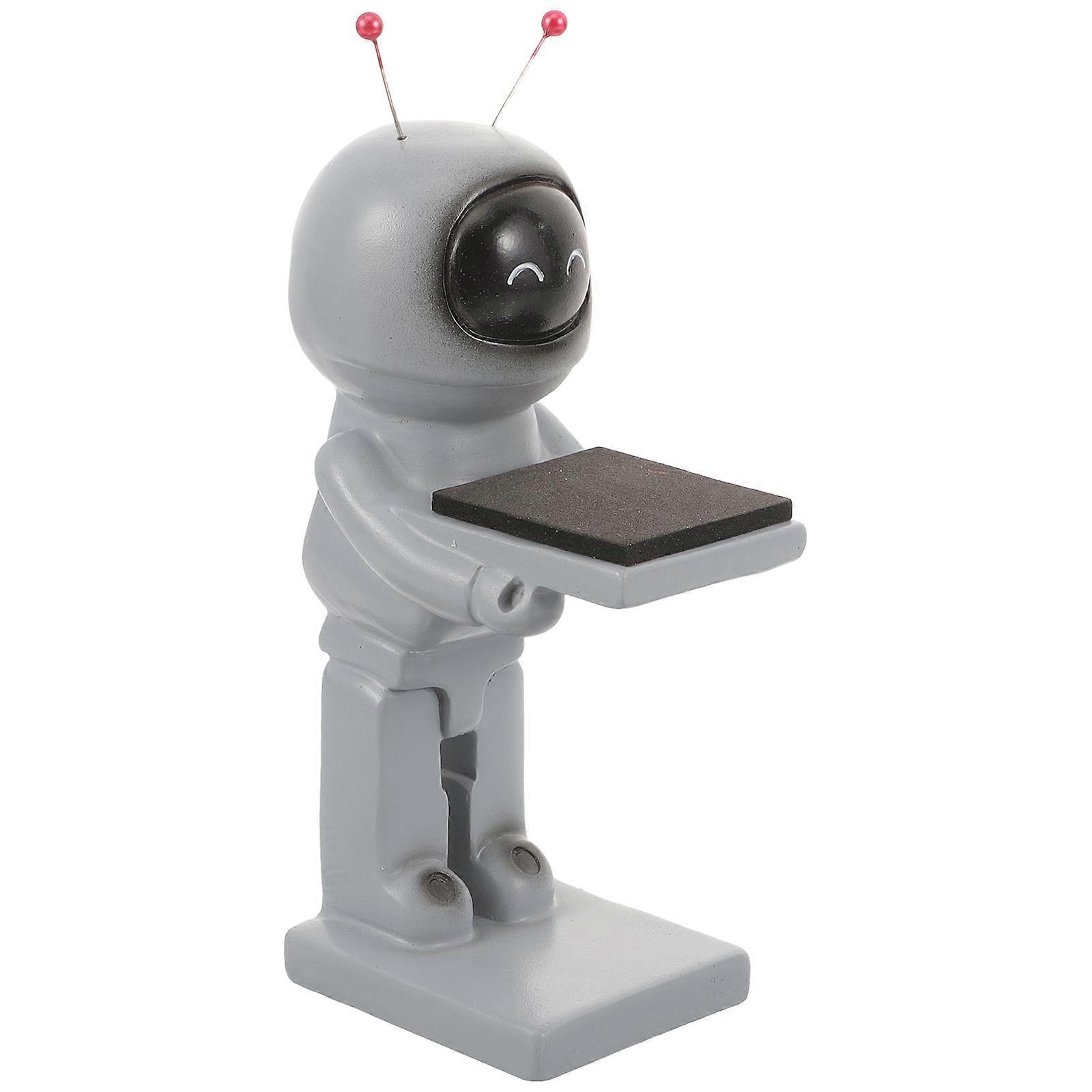 Sculpture Watch Stand Grey Resin Watch Holder with Decorative Stable Design for Storage Use